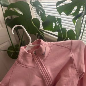 Nike pink gym quarter zip jacket